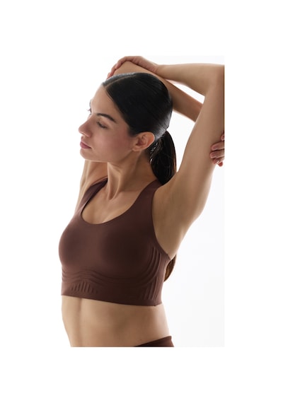 Penti Kahverengi Stretch-360 Orta Destek Flexline Spor Sütyeni