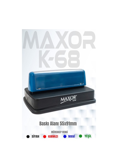 Maxor Kaşe K-68 İsim-ünvan Kaşesi 1 Adet