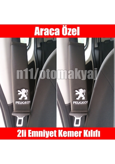 Peugeot 508 Oto Koltuk Deri Emniyet Kemer Aksesuar Kılıfı