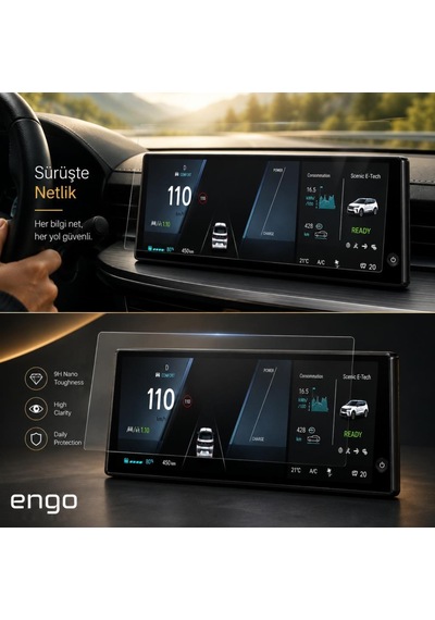 Renault Scenic E-tech Mat Ekran Koruyucu Gösterge 12.3 İnç
