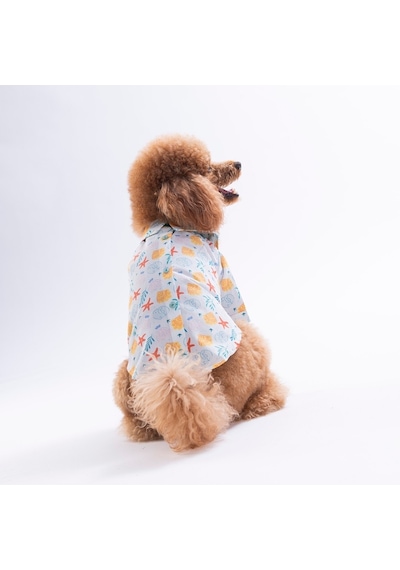 Aqua Reverie Kedi Köpek Gömleği - Kedi Köpek Kıyafeti-kedi Gömlek-köpek Gömlek