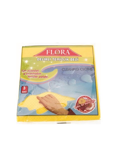 Flora Delikli Temizlik Bezi 3'Lü F040