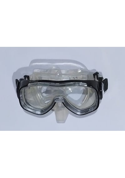 SİYAH ÇERÇEVELİ SEFFAF MASKE / ARASI ACIK