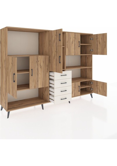 Hyperion Dolap 9 Raflı 4 Çekmeceli 8 Kapaklı 220x44x163 Çam-çam/a Çam-çam/aytaşı Hyperion Dolap 9 Raflı 4 Çekmeceli 8 Kapaklı 220x44x163 Çam-çam/a Çam-çam/aytaşı