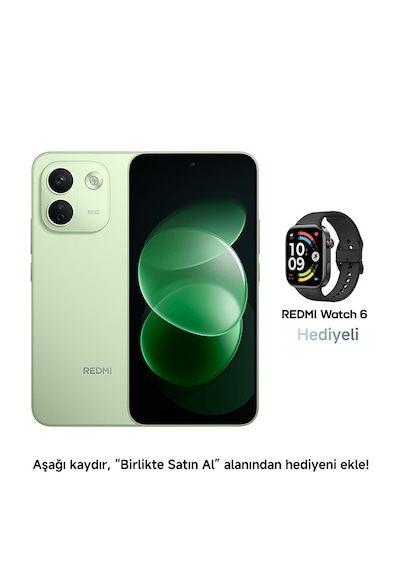 Xiaomi Redmi Note 17 Pro Max 5G 8 GB 256 GB (Xiaomi Türkiye Garantili) Yeşil+Xiaomi Redmi Watch 6 2.07 Akıllı Saat Siyah (Distribütör Garantili)