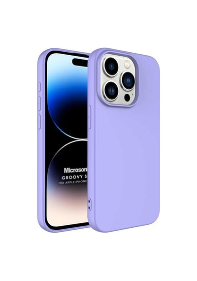 Kılıf Apple İphone 15 Pro Max İçin Groovy Soft Lila İphone 15 Pro Max İle Uyumlu Kılıf - Lila