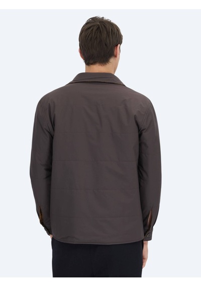 Kip Kahverengi Regular Fit Kapüşonlu Casual Dokuma Mont Kahverengi