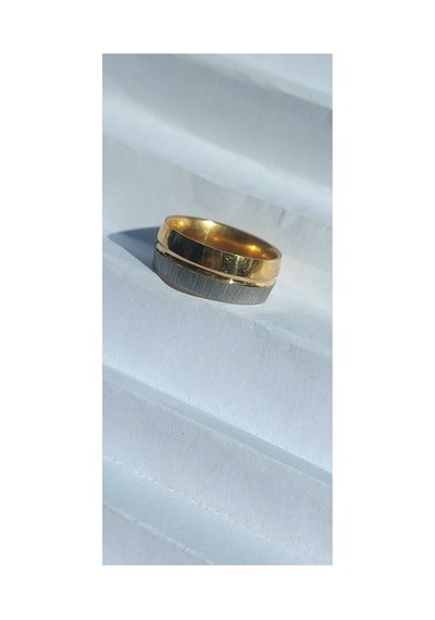 Çelik Unisex Alyans Yüzük Gold - 664147820 Gold