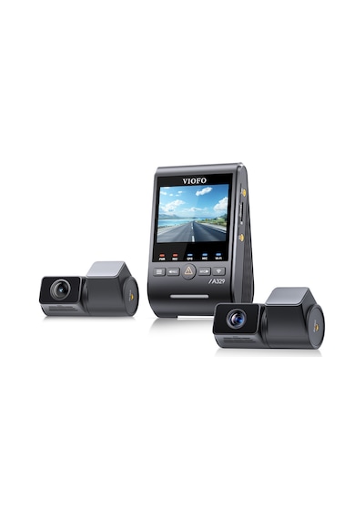 Viofo A329T 3 Kameralı Ön+Telefoto+Arka 4K+2K+2K Wi-Fi 6 HDR Sony STARVIS 2 Sensör GPS'li SSD Destekli Araç Kamerası
