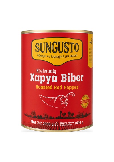 Sungusto Közlenmiş Kapya Biber Teneke 2900 G