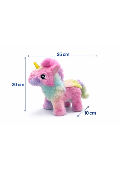 Pilli Hareketli Unicorn Oyuncak Açık Pembe