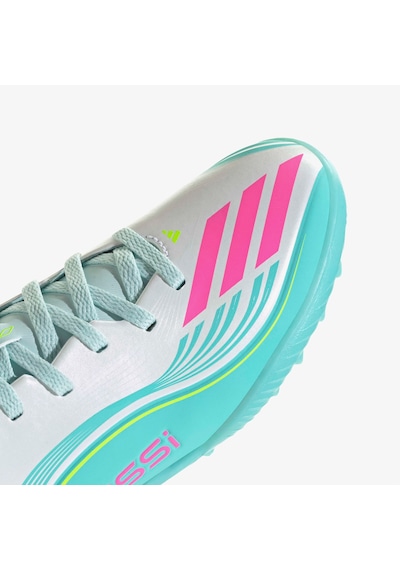 Adidas F50 Messi League Çocuk Beyaz Halı Saha Kramponu Jq0944