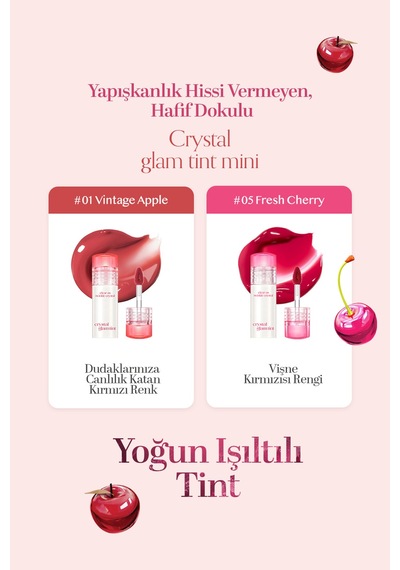 Clio Tint Crystal Glam Tint Mini 05 Fresh Cherry