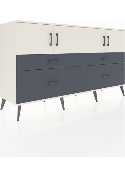 Hyperion Konsol 2 Raflı 4 Çekmeceli 4 Kapaklı 176x44x99 Aytaşı-ay Aytaşı-aytaşı/antrasit Hyperion Konsol 2 Raflı 4 Çekmeceli 4 Kapaklı 176x44x99 Aytaşı-ay Aytaşı-aytaşı/antrasit