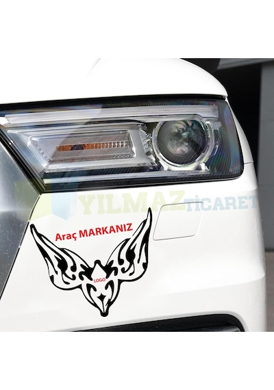 Kişiye Özel Kanat Motosiklet Oto Sticker Araba Yapıştırma Etiket