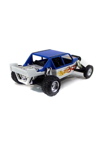 Metal Off Road Yarış Aracı Beyaz-Mavi
