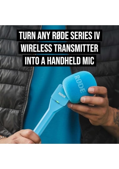 Røde Interview Go Røde Kablosuz Mikrofonlar İçin El Tipi Adaptör Mavi