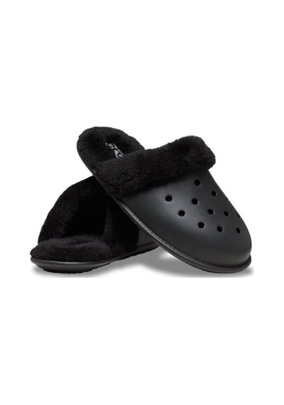 Crocs Classic Fuzz Scuff Terlik Siyah