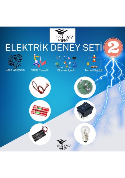Kutulu, Elektrik Deney Seti - 2 Eğitici Hobi Bilim Seti