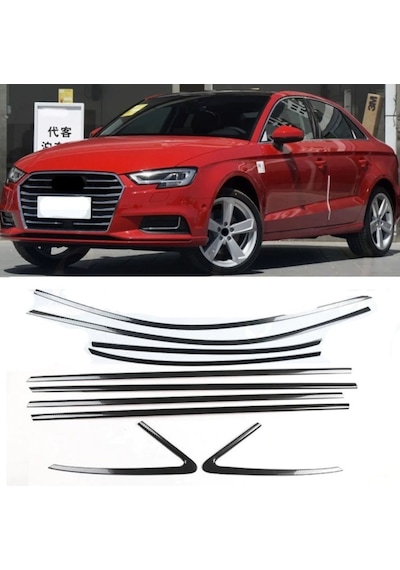 Audi A3 Sedan Cam Çerçevesi Kenar Çıtası Krom Tamtur 2013+