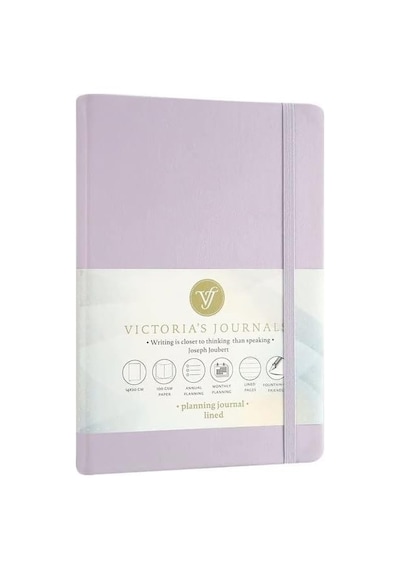 Vj Venzi Sert Kapak Planlayıcı Defter, 14x20 Cm 100 Gr. Krem 96 Yp.lila. Çiz.