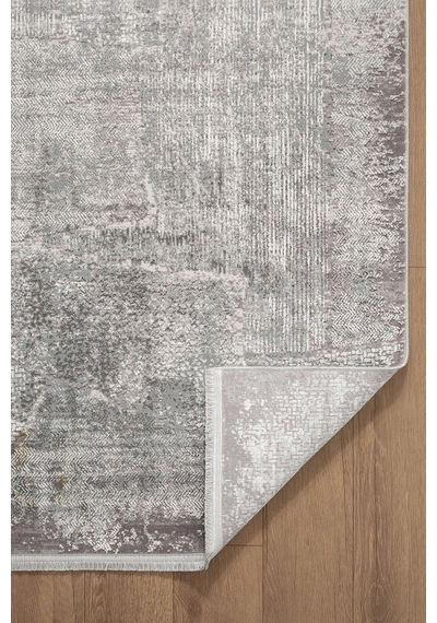 Matris Mı002g Gri Halı Modern Pamuk Taban Akrilik Tozuaz Salon Yatak Odası Koridor Halısı-1330