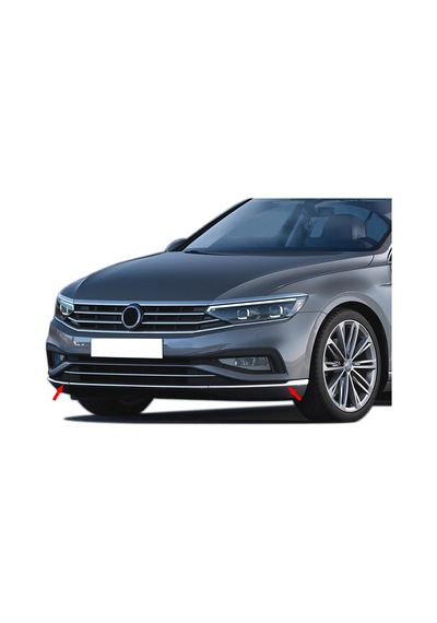 S-Dizayn Vw Passat B8.5 Krom Ön Tampon Alt Çıtası 3 Parça 2019 ve