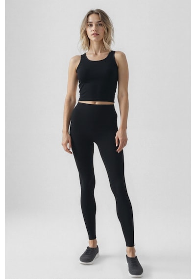 Vitrin Halter Yaka Spor Atlet Siyah