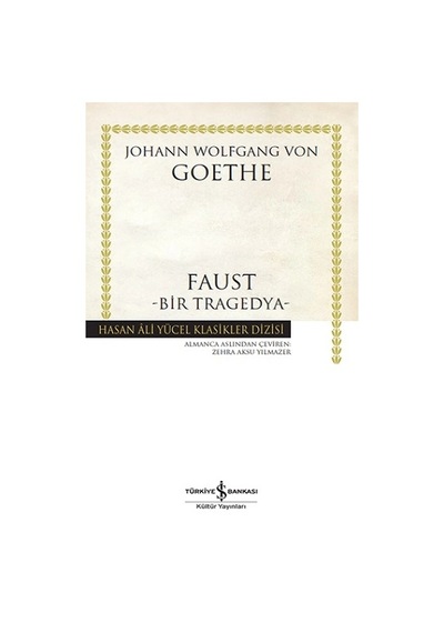 Faust - Bir Tragedya Ciltli