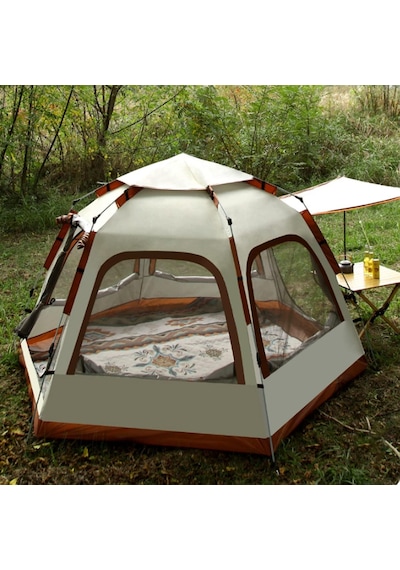 6 Kişilik Otomatik Çadır 280x240x155 Cm Çadır Çantalı Çadır - Su Geçirmez Çadır Sineklikli Çadır Çok Renkli