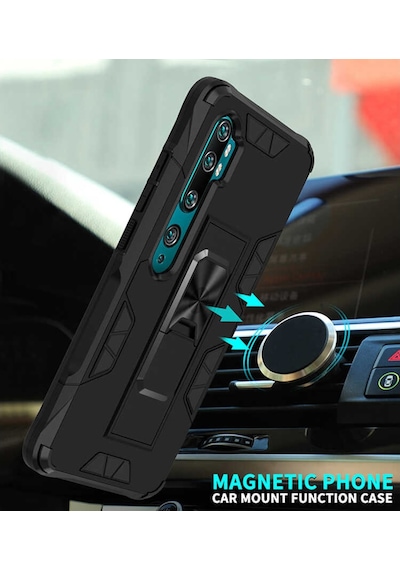 Xiaomi Mi Note 10 Pro Kilif Miknatisli Zirhli Korumali Silikon 467919033