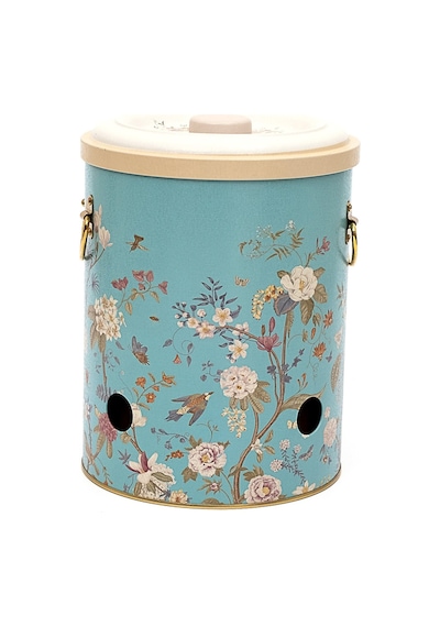 Botanica Blue Desenli Metal Soğanlık, 17.5 X 22.5 Cm, 5 Lt