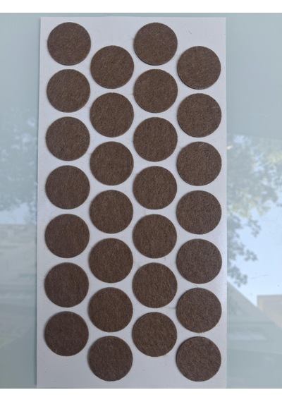 Keçe 90743 Hrd 4 Paket 28 Mm Kahve Masa Sandalye Koltuk Baza Ayak Çizdirmez Yapışkanlı
