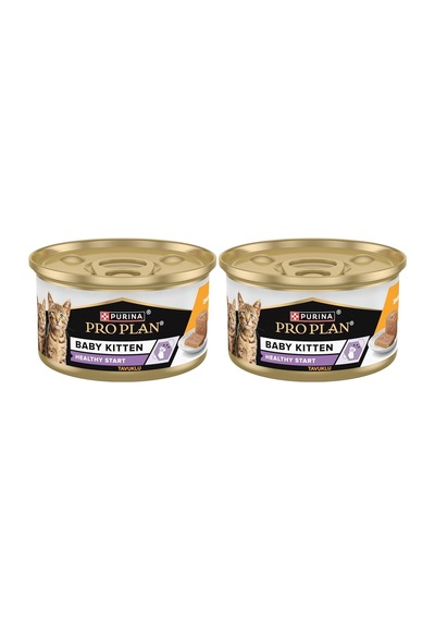 Purina Pro Plan Healthy Start Tavuklu Yeni Doğan Yavru Kedi Maması 85gr Konserve 2li Paket