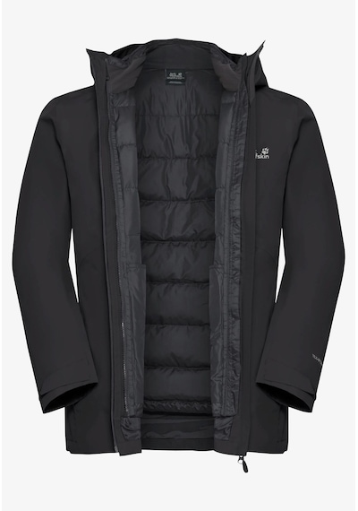 Jack Wolfskin Icecape 3ın1 Down Jkt M Erkek Wat.si Siyah