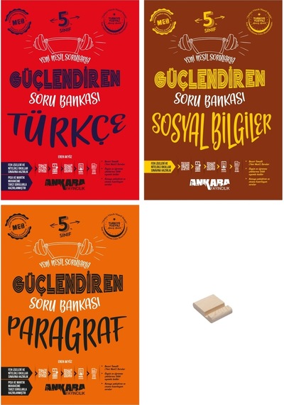 5. Sınıf Güçlendiren Türkçe Sosyal Bilgiler Ve Paragraf Soru Bankası 3lü Set
