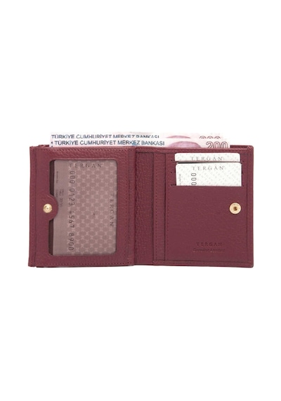 Tergan Bordo Deri Kadın Cüzdan - S1cb00005627-m71 Bordo