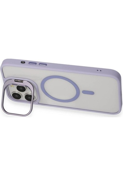 Joko Apple, Uyumlu iPhone 14 Pro Kılıf Roblox Lens Magsafe Standlı Kapak - Derin Mor