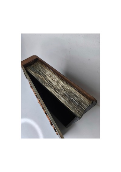 Kitap Kutu Ahşap Dekorasyon Özel Tasarım Barok Kahverengi - 694567423