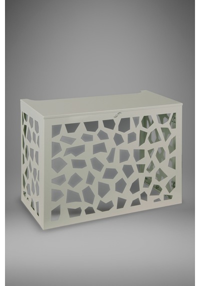 Klima Motoru/dış Ünite Gizleme/koruma Kafesi Xl 120x62x150 H Stone Gri