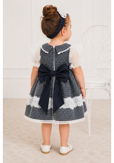 Babyhola Dantel Detay Özel Tasarım Kız Bebek Çocuk Abiye Elbise Saç Bandı Mevlüt Doğum Günü Set 7029 Lacivert Babyhola Dantel Detay Özel Tasarım Kız Bebek Çocuk Abiye Elbise Saç Bandı Mevlüt Doğum Günü Set 7029 Lacivert