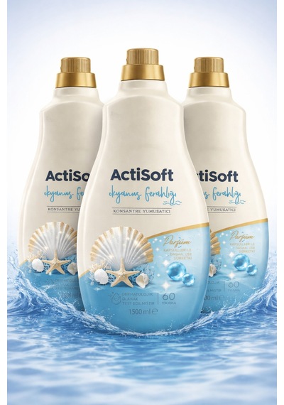 Okyanus Ferahlığı Konsantre Çamaşır Yumuşatıcısı 1500 Ml X 3 Adet Toplam 4500 Ml 3'lü Set