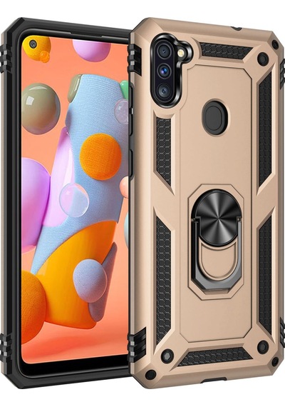 Samsung Galaxy Uyumlu A11 Kılıf Sofya Yüzüklü Silikon Kapak -
