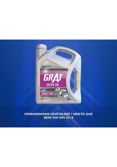 Grat 685143 Şanzıman Yağı 3 Litre 85w140 Yarı Sentetik Gl 4 Diğer
