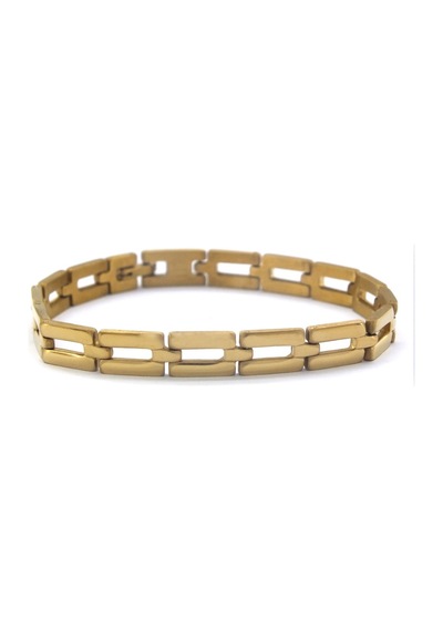 Ferizz Altın Kaplama Erkek Bileklik Eblk-348 Gold