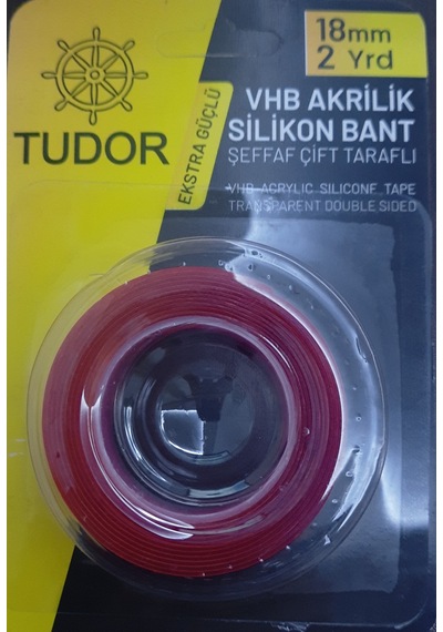Çift Taraflı Akrilik Silikon Bant Şeffaf Ekstra Güçlü Yapışkanlı Su Geçirmez Çerçeve Tablo Bandı