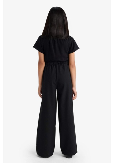 Defacto Kız Çocuk Wide Leg Geniş Paça Pantolon F2257a825aubk27 Siyah
