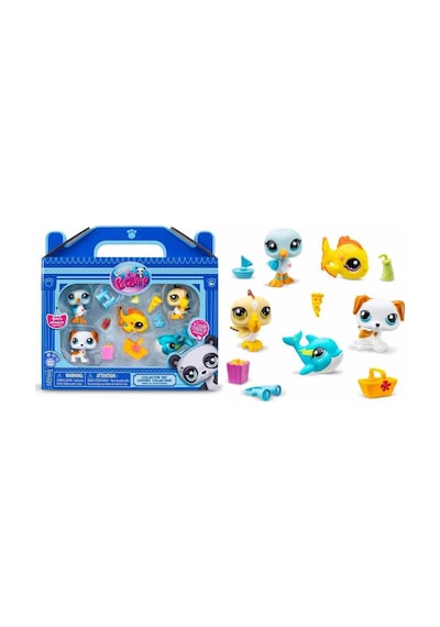 Littlest Pet Shop Minişler 5 Li Figür Seti S1 - Minişler Tatilde - 5 Cm