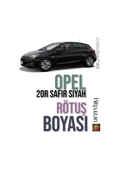 Opel Astra, Corsa, Insignia, Zafira - 20r Black Saffire , Safir Siyah Rötuş Boyası 25ml