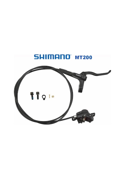 Shimano Bl-mt200+br-mt200 2000mm Kutusuz Arka Hidrolik Disk Fren Seti Siyah